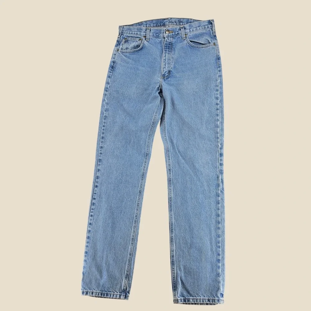 Carhartt B18-STW Traditional Fit Stonewash Blue Denim Jeans Mens 36x36